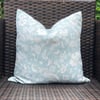 Custom Order for Erin, Duck Egg Floral Cushion Cover, 24” x 24”