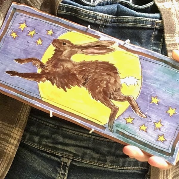 Hare Moon Tile