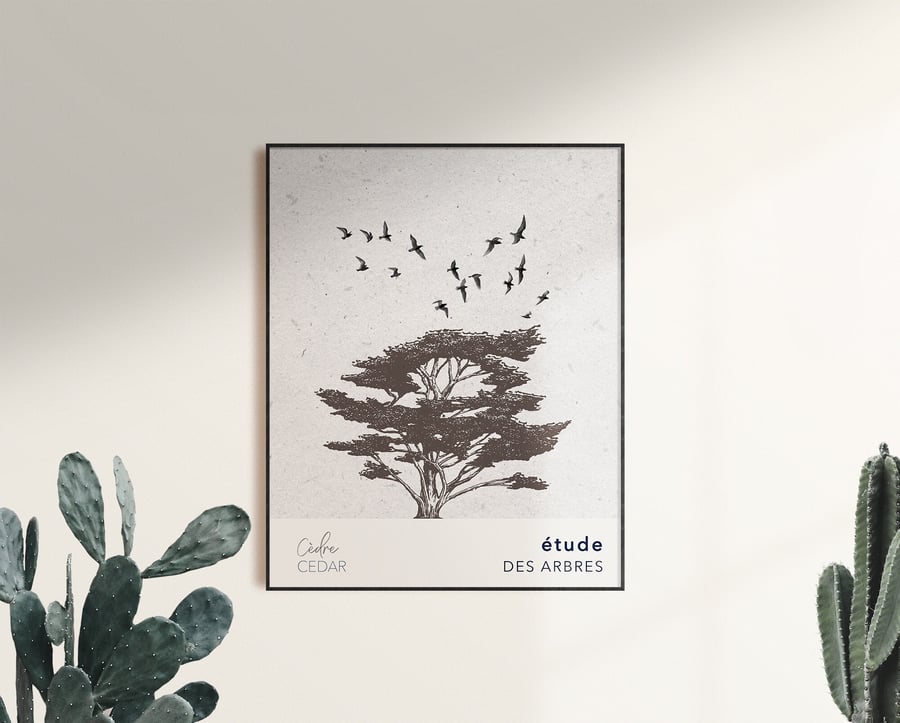 Tree Print, Cedar Tree