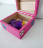 Pink Jewellery Box, Daisy Flowers Painting, Still Life Artwork, Mother Day - Image 4