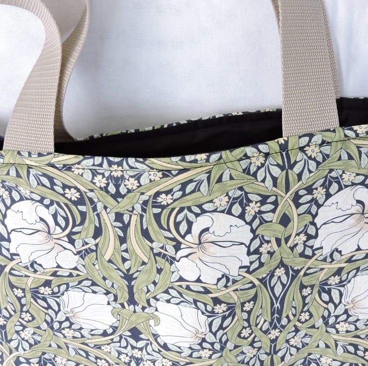 CLEARANCE SALE now 5.00 Tote Bag Green Ivory V... - Folksy