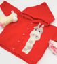 Knitted Hooded Jacket with Giraffe Motif for Babies & Small Children, Baby Gift