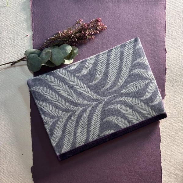 Plush hand pieced and quilted Muji notebook with free personalisation