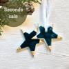 SECONDS - ceramic star hanging decoration