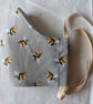 Cotton face covering with bee pattern - Image 1