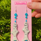 Clay Earrings - 'Plenty of Fish...'