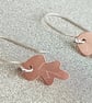 Copper Oak Leaf Earrings