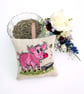 Raggy Pig Linen Lavender Bag 