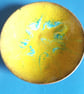 enamelled bowl - green on yellow - Image 2