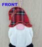 Tartan Scottish Hanging Gnome - Scottish Hanging Gnome Decoration 