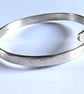 Sterling Silver Bangle, textured design - Image 5