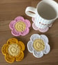 Crotchet flower coasters - Image 2