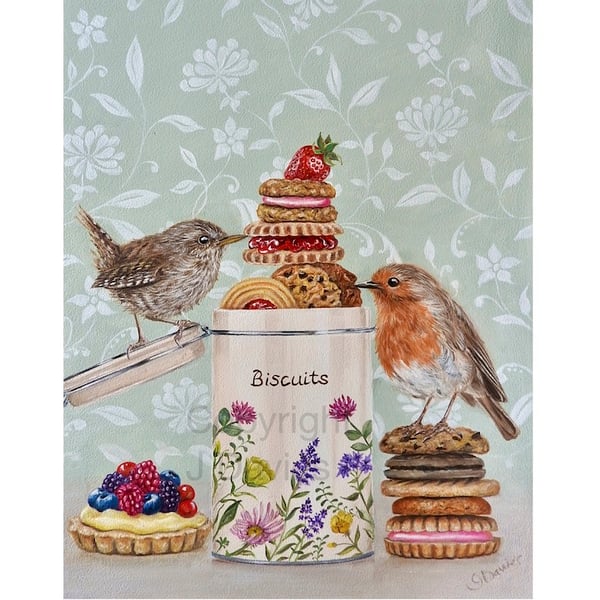 Biscuit Tin, Limited Edition Giclee Print