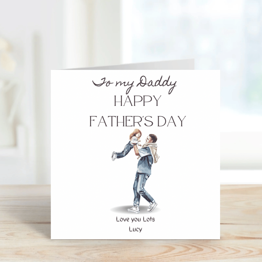 To my Daddy Fathers Day Card from Daughter