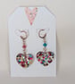 Heart Shaped Resin Earrings