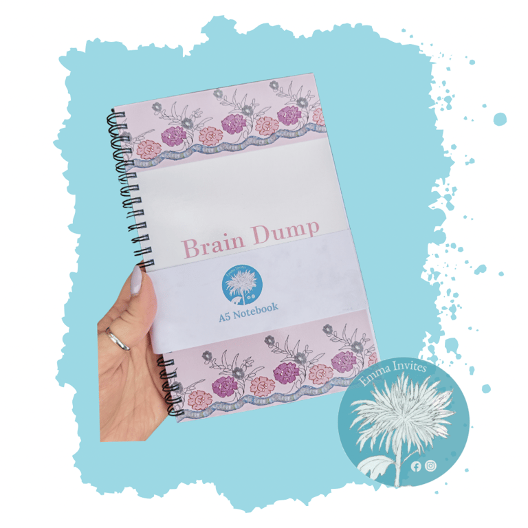 Brain Dump A5 Spiral bound Notebook
