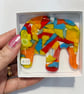 Fused glass Elmer elephant  hanging  - Image 3