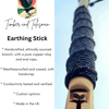 Earthing-Grounding Stick. Handcrafted, Fully Conductive, and Ethically Sourced. 