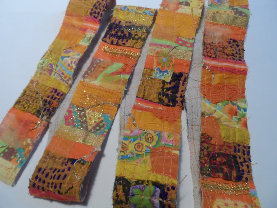 Snippet roll - orange and yellow