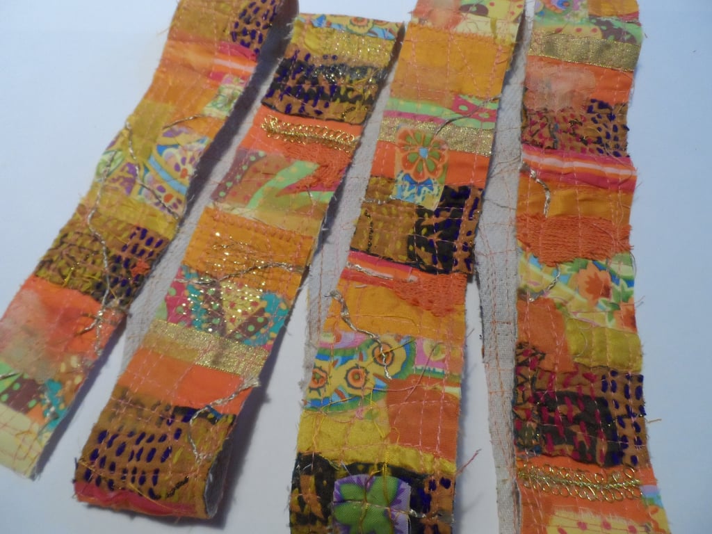 Snippet roll - orange and yellow