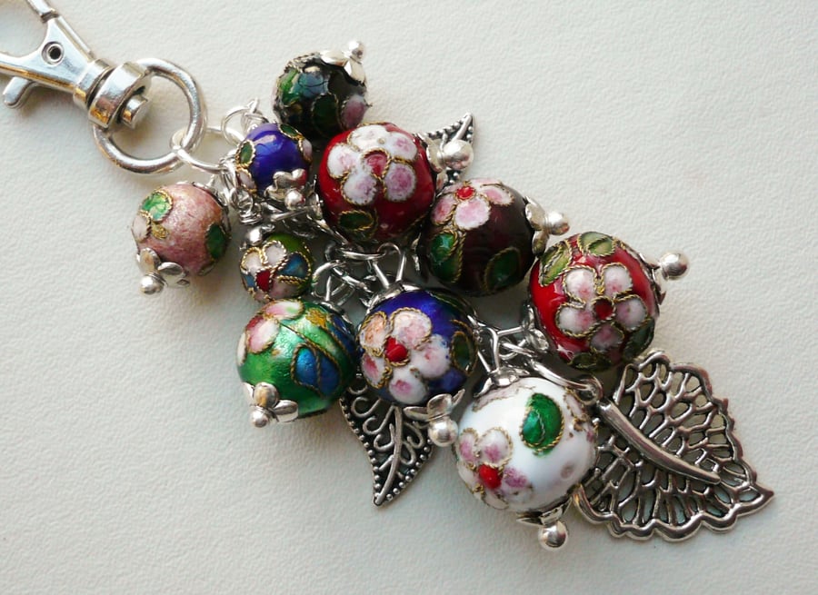 Cloisonne Bead Handbag Charm   KCJ926