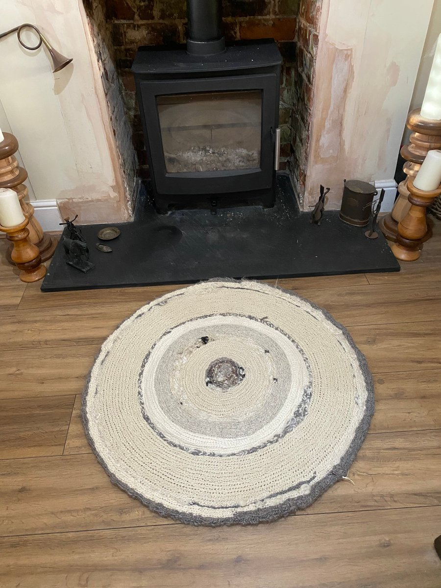 Circular 100% British Wool rug