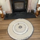 Circular 100% British Wool rug