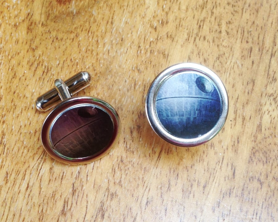 Star Wars Death Star design Cufflinks