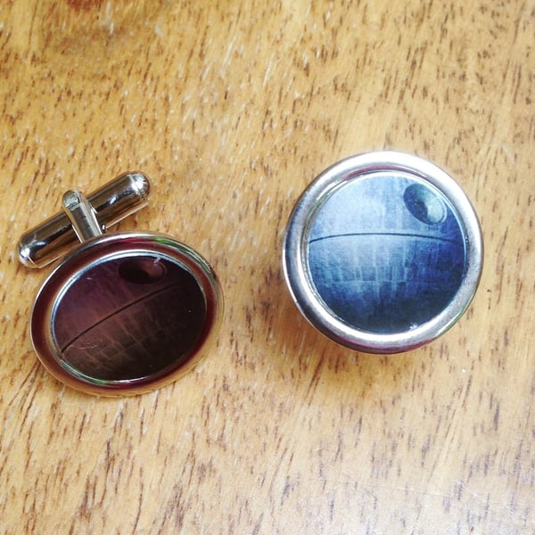 Star Wars Death Star design Cufflinks