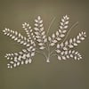 Silver leaf modern Metal wall art