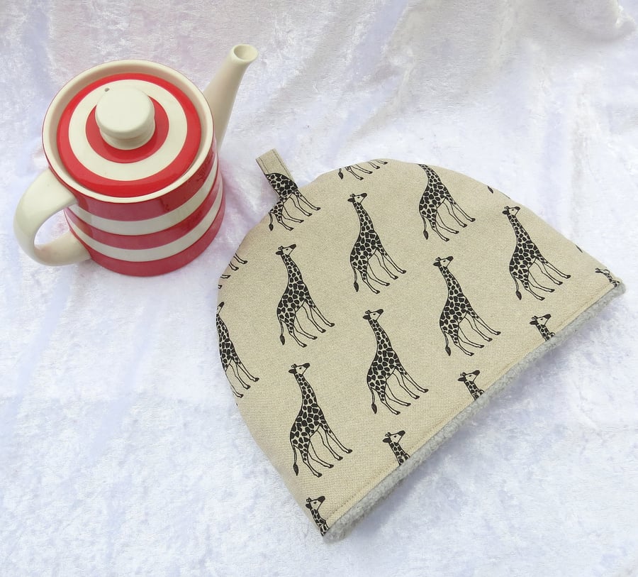 Tea Cosy, small tea cosy,  to fit a 2-3 cup teapot, giraffe 