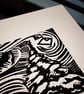 Dear Santa. A lino-cut print of Christmas letters. - Image 3
