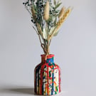 Rainbow Bud Vase