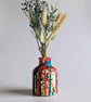 Rainbow Bud Vase, Paint Splatter Design - Image 1
