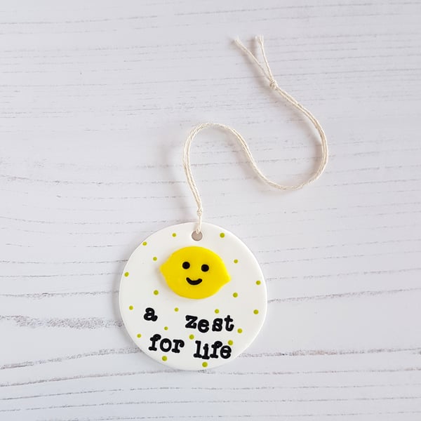 A Zest for Life Lemon decoration OR Magnet