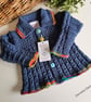 Designer Hand Knitted Baby Cardigan 0-6 months size  - Image 4