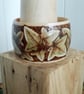 Pyrography ivy leaf wooden bangle  - Image 5