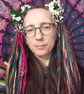 Arty Dreads for Shoulder Length Hair (mainly Turquoise, yellow, pink & green) - Image 8