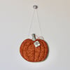 'Happy Autumn' Glittery Pumpkin - Hanging Decoration
