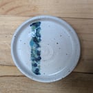 Olive or trinket dish (heavy speckles green blue)