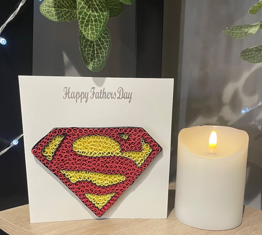 Stunning Handmade Quilled Father's Day Card