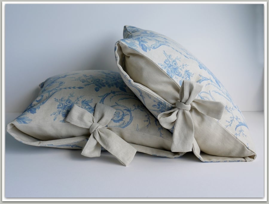 PDF Sewing Pattern Contrast Tied Cushion Cover