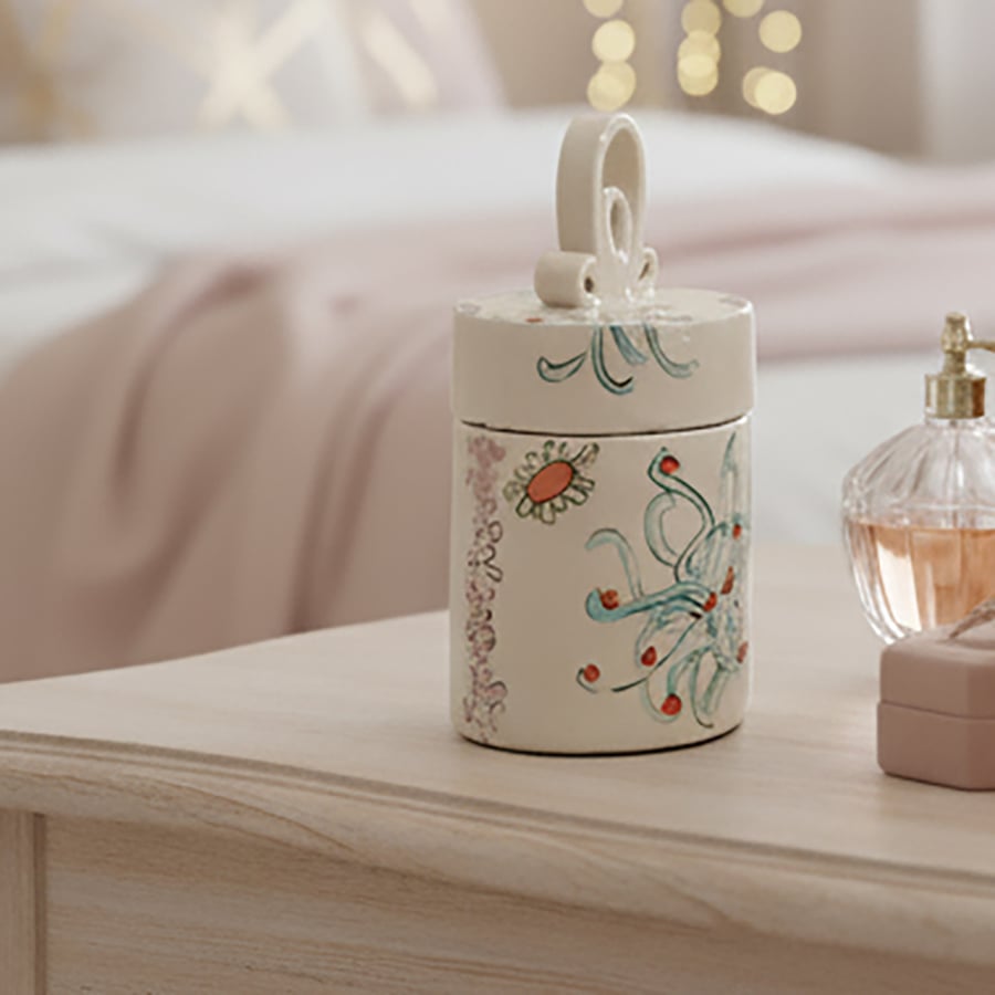 'New Life' Lidded Jar keepsake pot - handmade ceramic