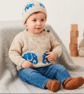 Knitting Pattern Elephant Sweater and Hat.  Digital Knitting Pattern - Image 1