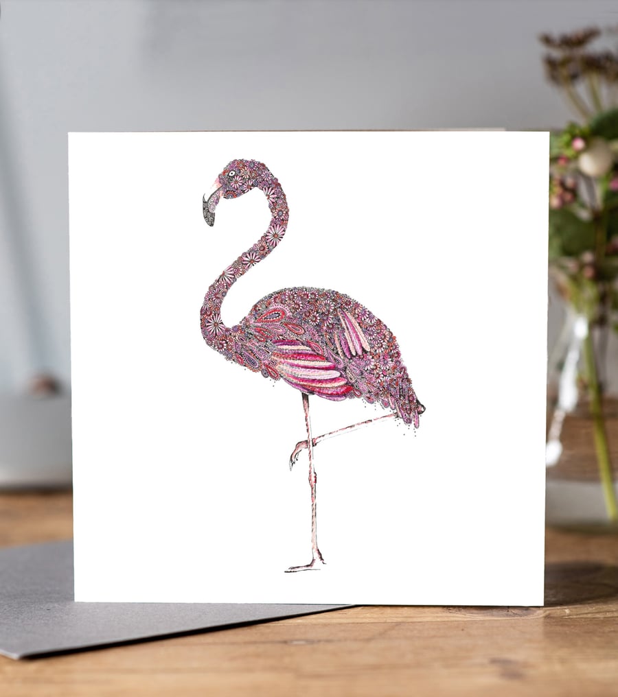 Beautiful Flamingo Greeting card