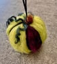 Hand Felted Pumpkin Hanging Decoration 