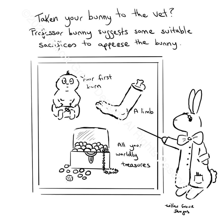 Professor Bunny "The Price You Pay" - Art Print