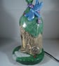 Ceramic Woodland Dragonfly Cottage House Table Lamp Light Ornament Decoration. - Image 2