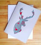 3 Stag Christmas Cards - Image 3