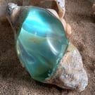 Misty Lagoon - Resin Shell Sculpture - Tides of Tranquility